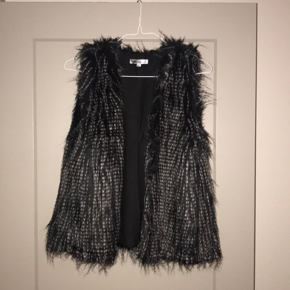 Faux fur vest